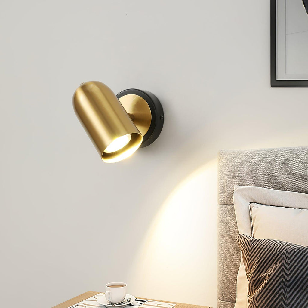 Leonardo Gold Wall Light, Bedroom Wall Sconce, detail 3