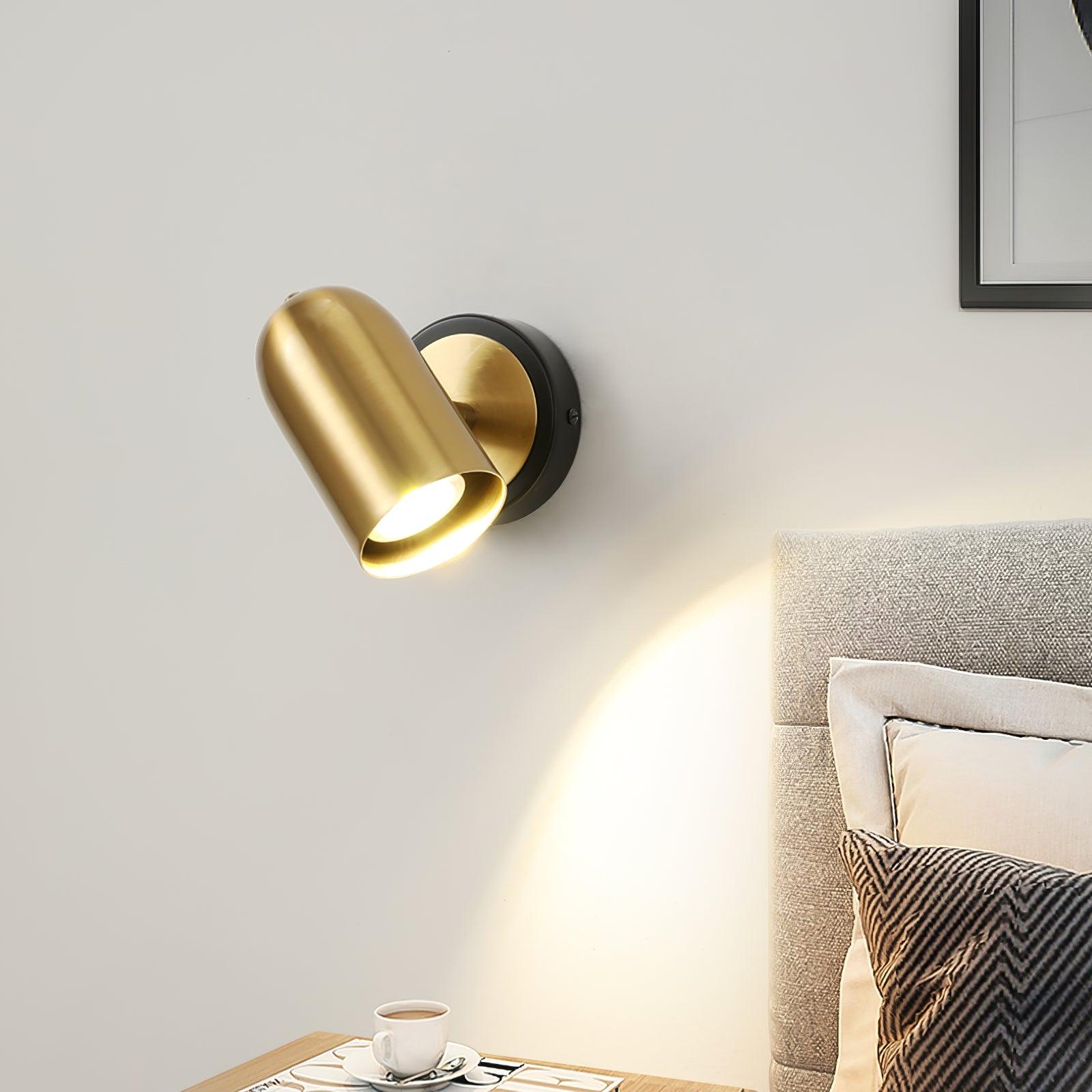 Leonardo Gold Wall Light, Bedroom Wall Sconce, detail 3