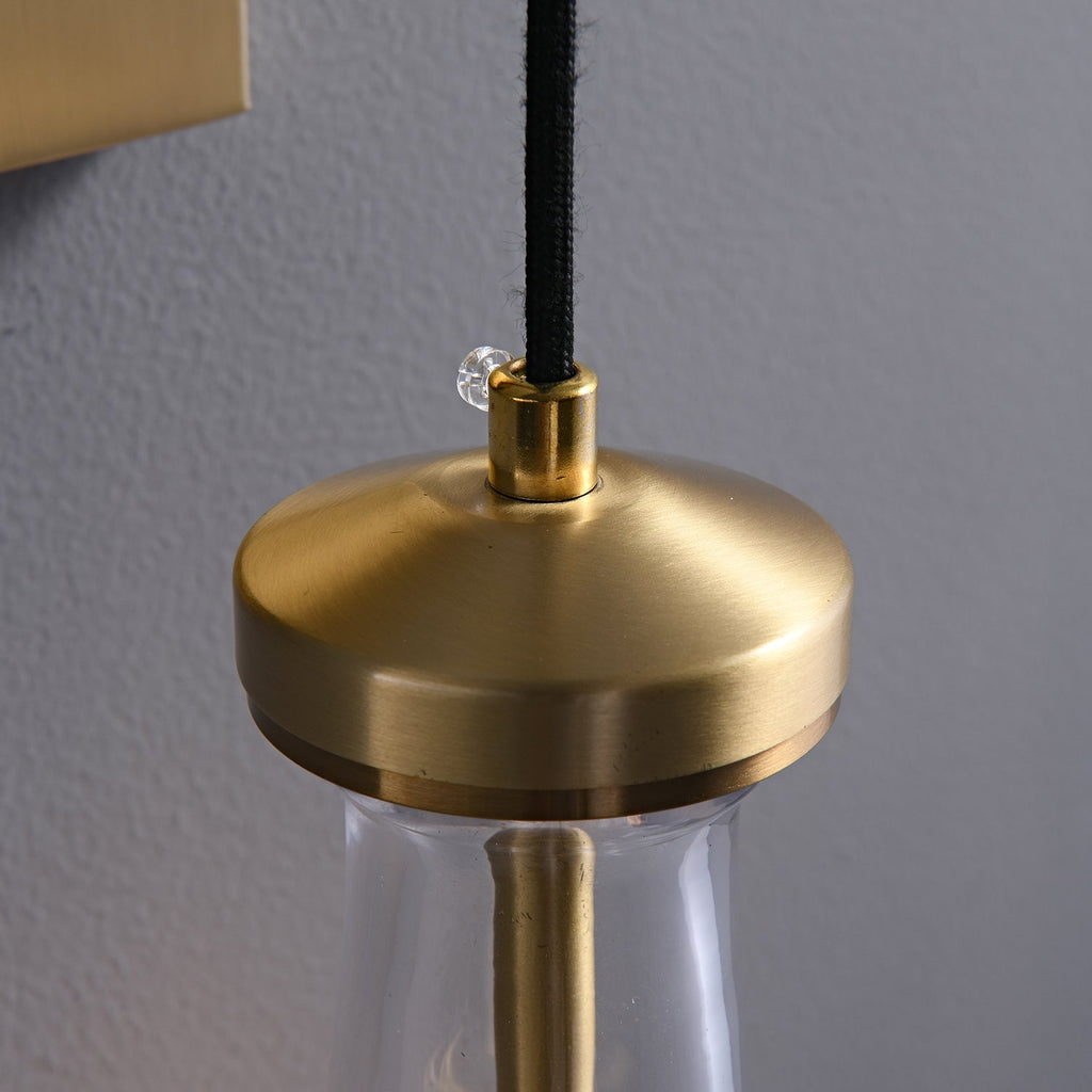 Leontine Glass Wall Light, Hardwired Wall Sconce, detail 12