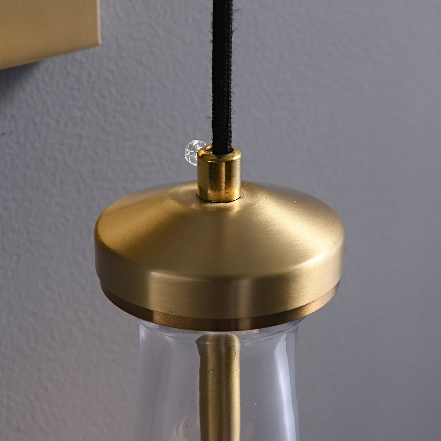 Leontine Glass Wall Light, Hardwired Wall Sconce, detail 12