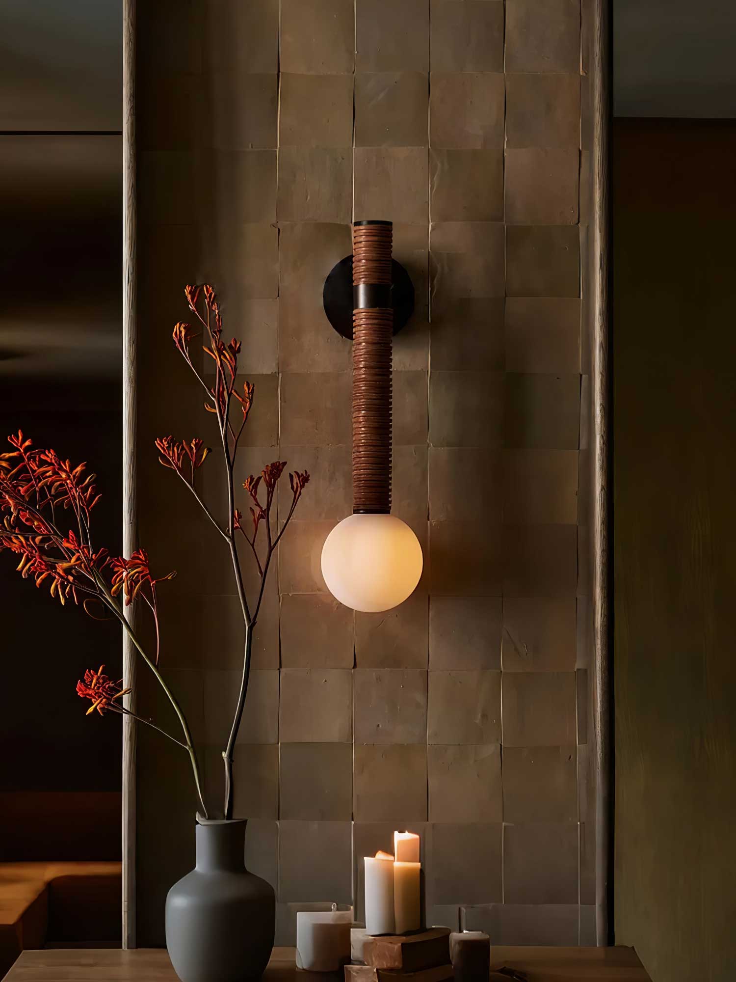 Lestro Wall Light, Hardwired Wall Sconce, detail 2