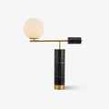 Lexi Table Light, Bedside Table Lamp, Metal, ∅ 19.7″ x H 25.6″