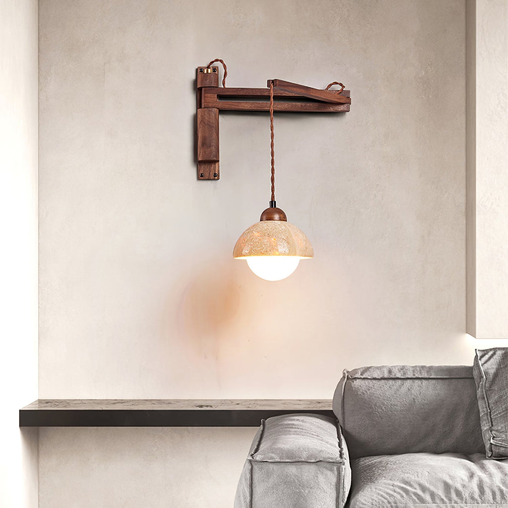 Ligno Arc Wall Light, Plug-In Wall Sconce, detail 10