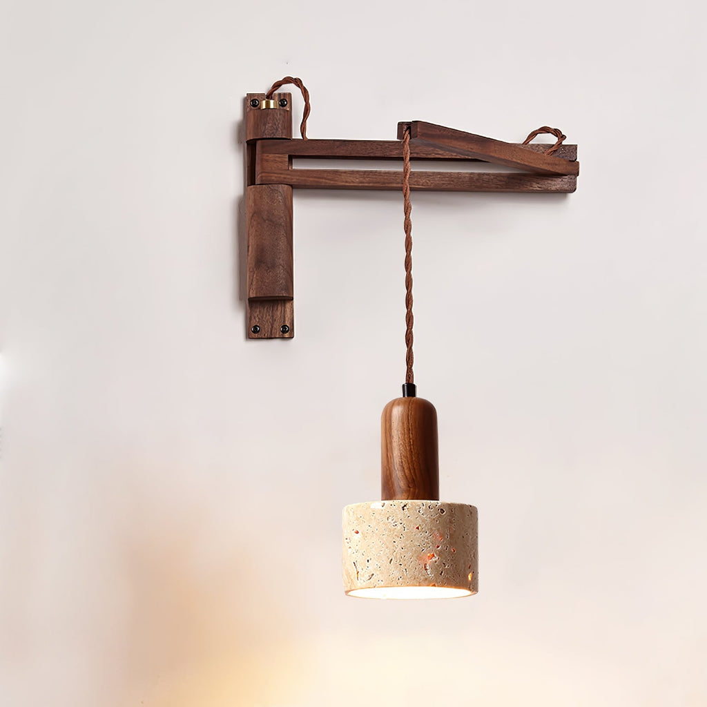 Ligno Arc Wall Light, Plug-In Wall Sconce, detail 13