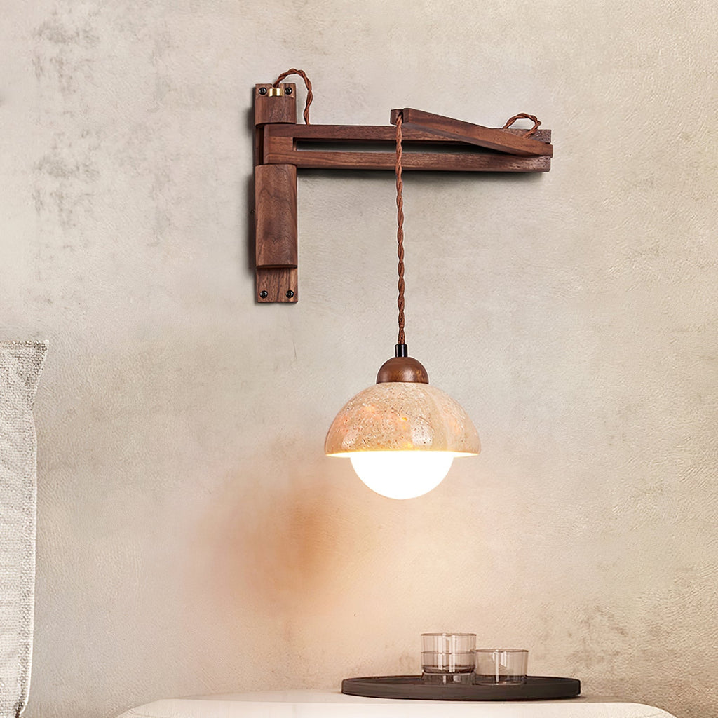 Ligno Arc Wall Light, Plug-In Wall Sconce, detail 6