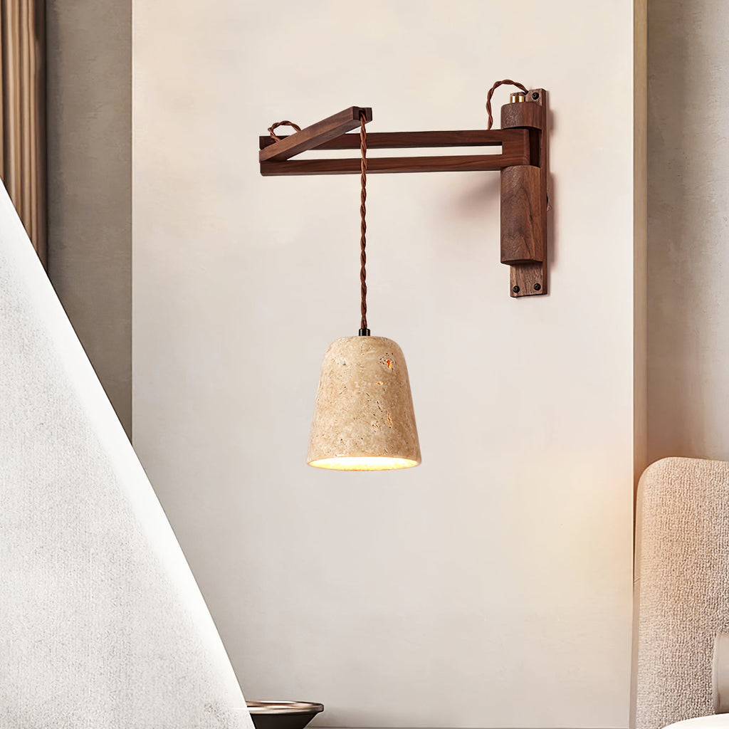 Ligno Arc Wall Light, Plug-In Wall Sconce, detail 8