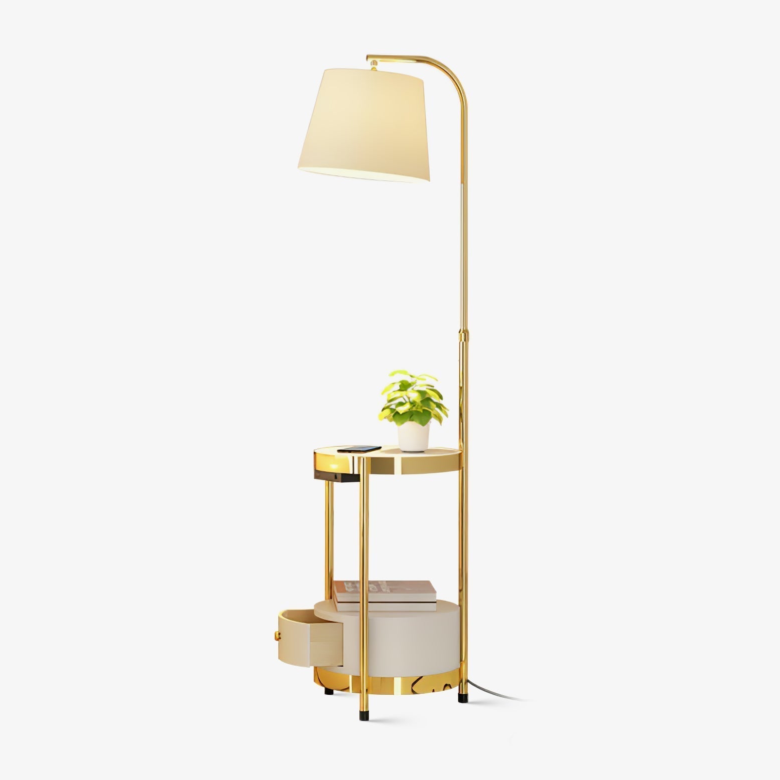 Lilah Floor Light, Floor Lamp, Iron, ∅ 13.8″ x H 63″