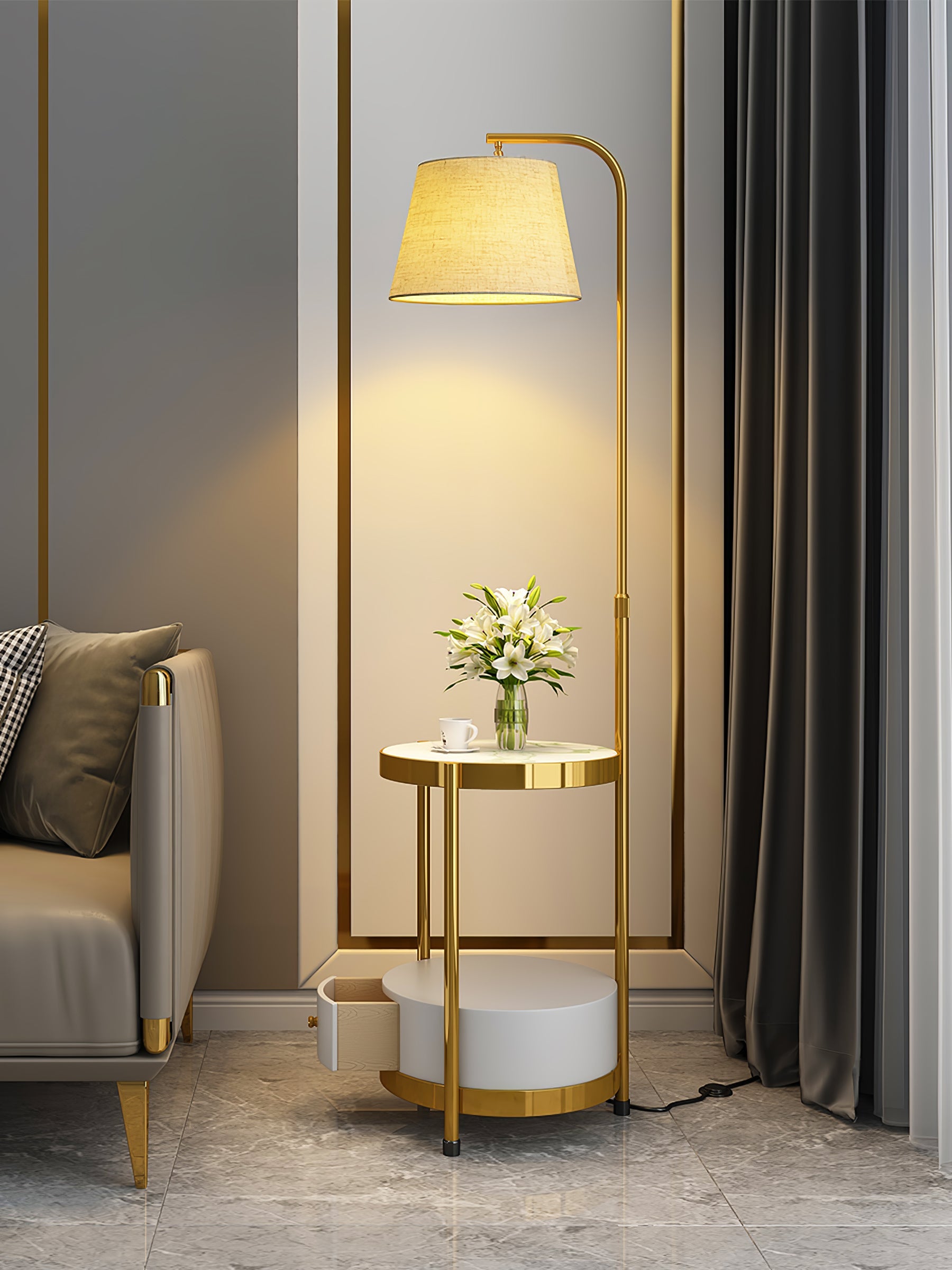 Lilah Floor Light, Floor Lamp, detail 10