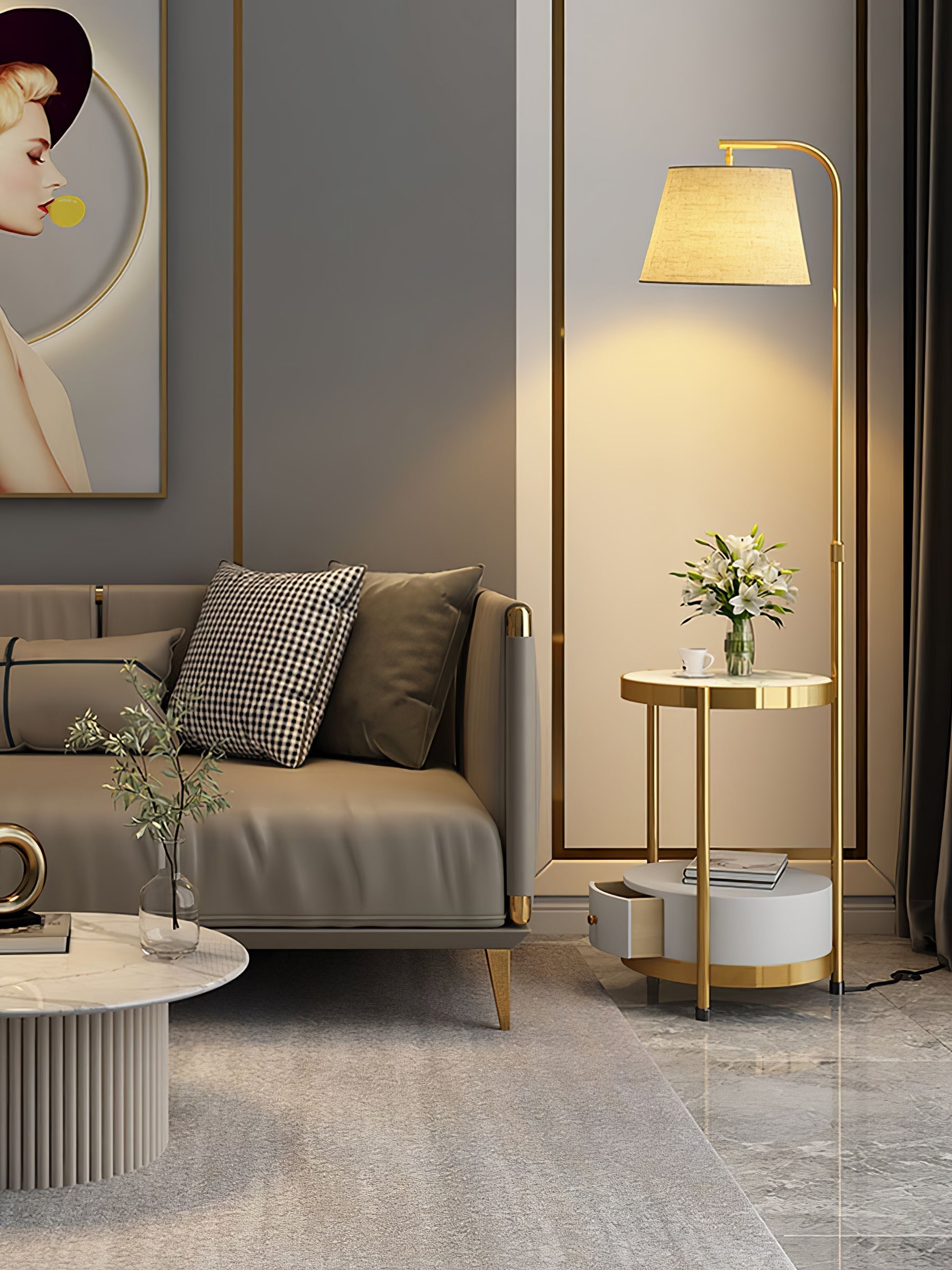 Lilah Floor Light, Floor Lamp, detail 3