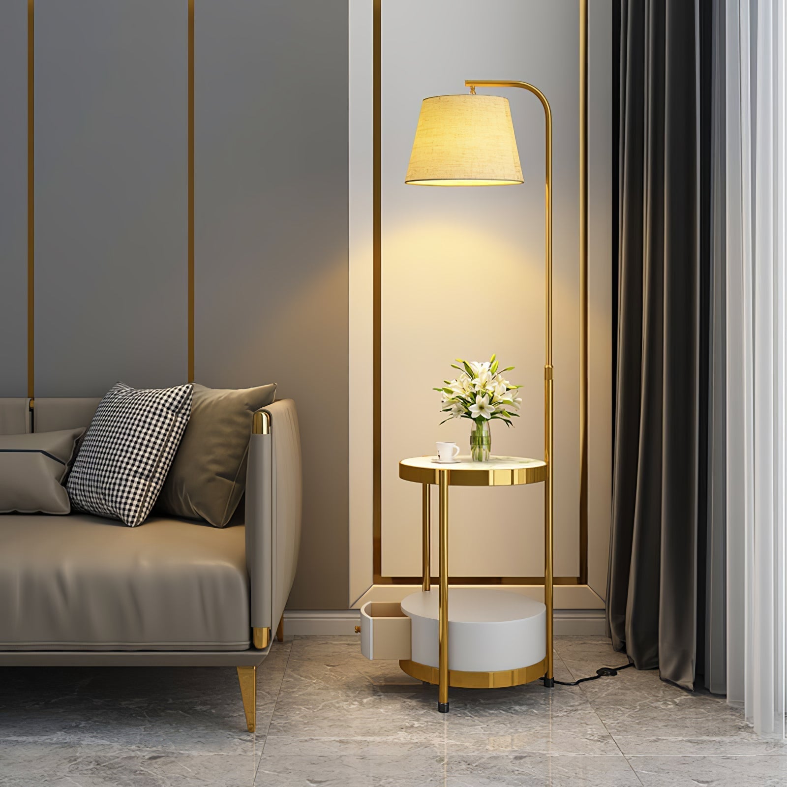 Lilah Floor Light, Floor Lamp, detail 2