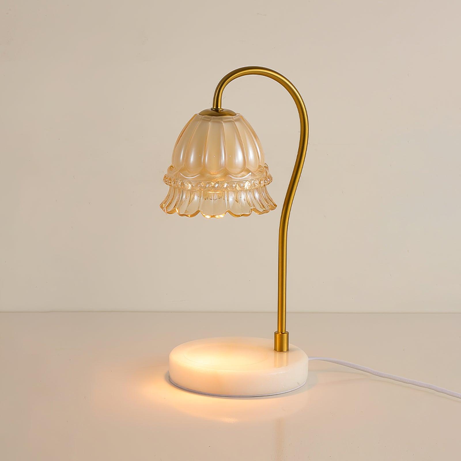 Lily Marble Warmer Table Light, Bedside Table Lamp, detail 5