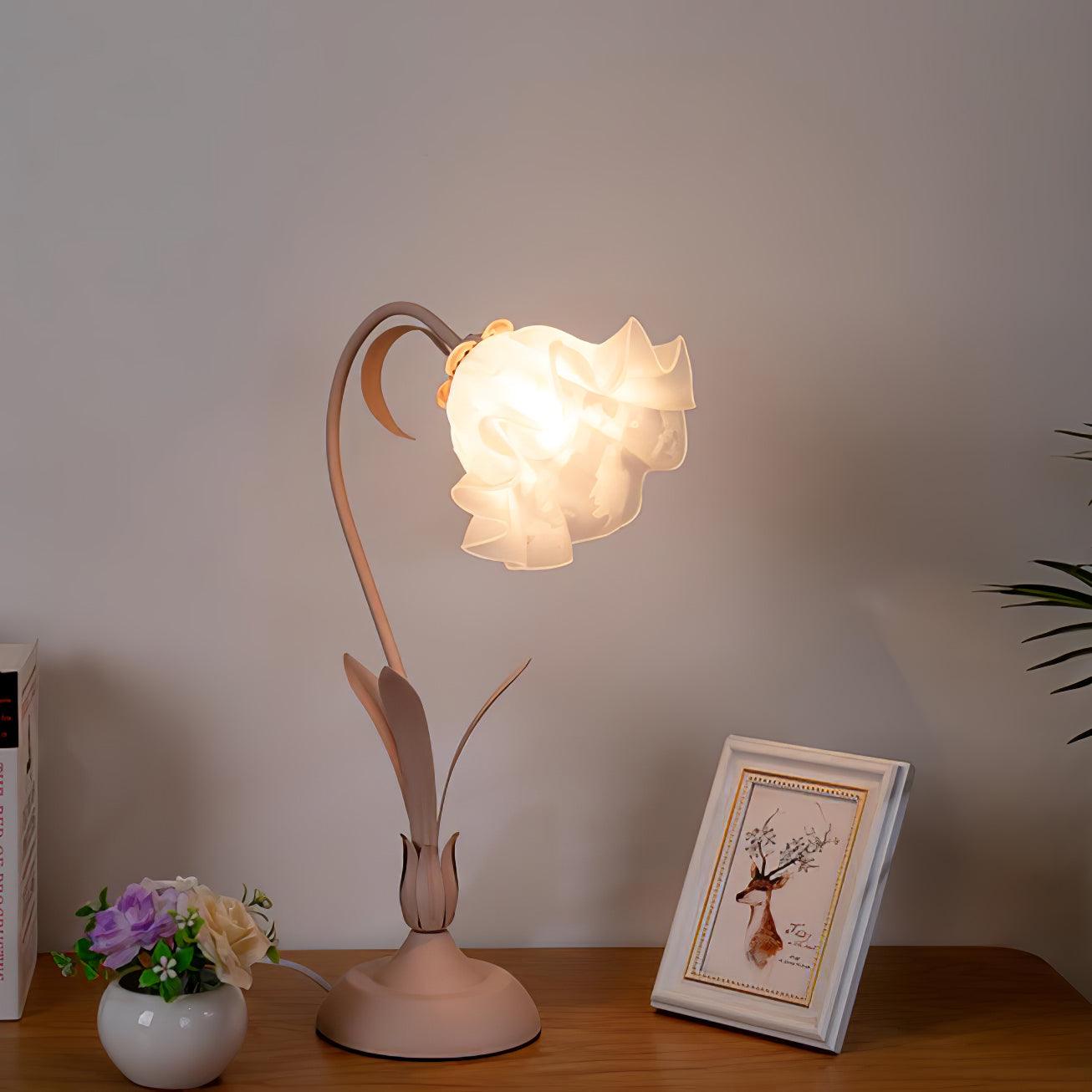 Lily of the Valley Table Light, Bedside Table Lamp, detail 11