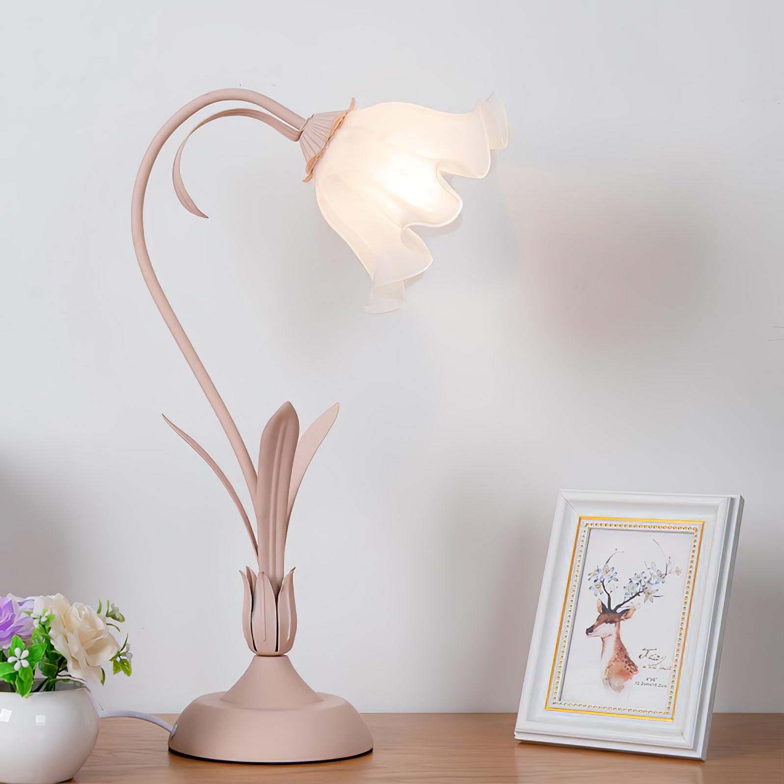 Lily of the Valley Table Light, Bedside Table Lamp, detail 5