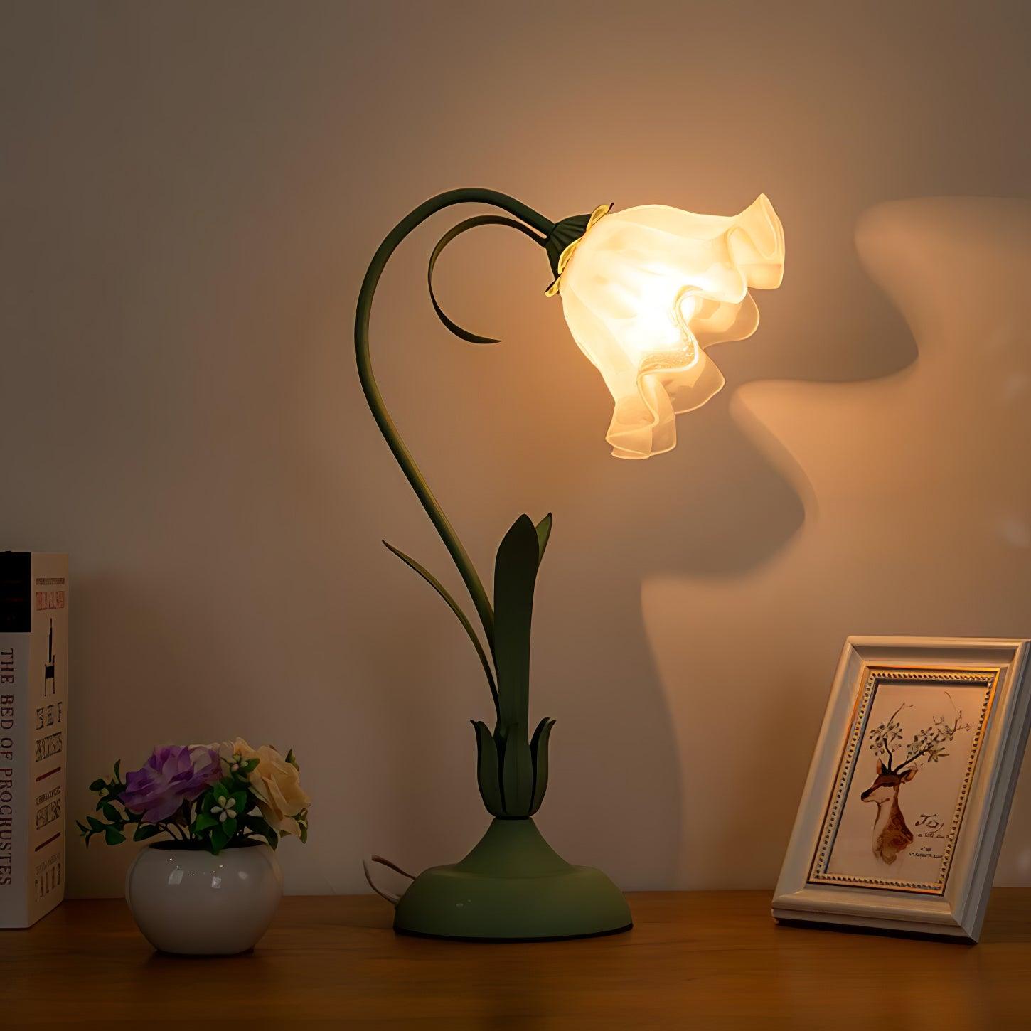 Lily of the Valley Table Light, Bedside Table Lamp, detail 7