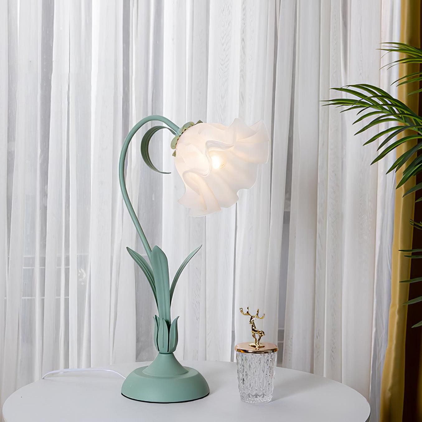 Lily of the Valley Table Light, Bedside Table Lamp, detail 2