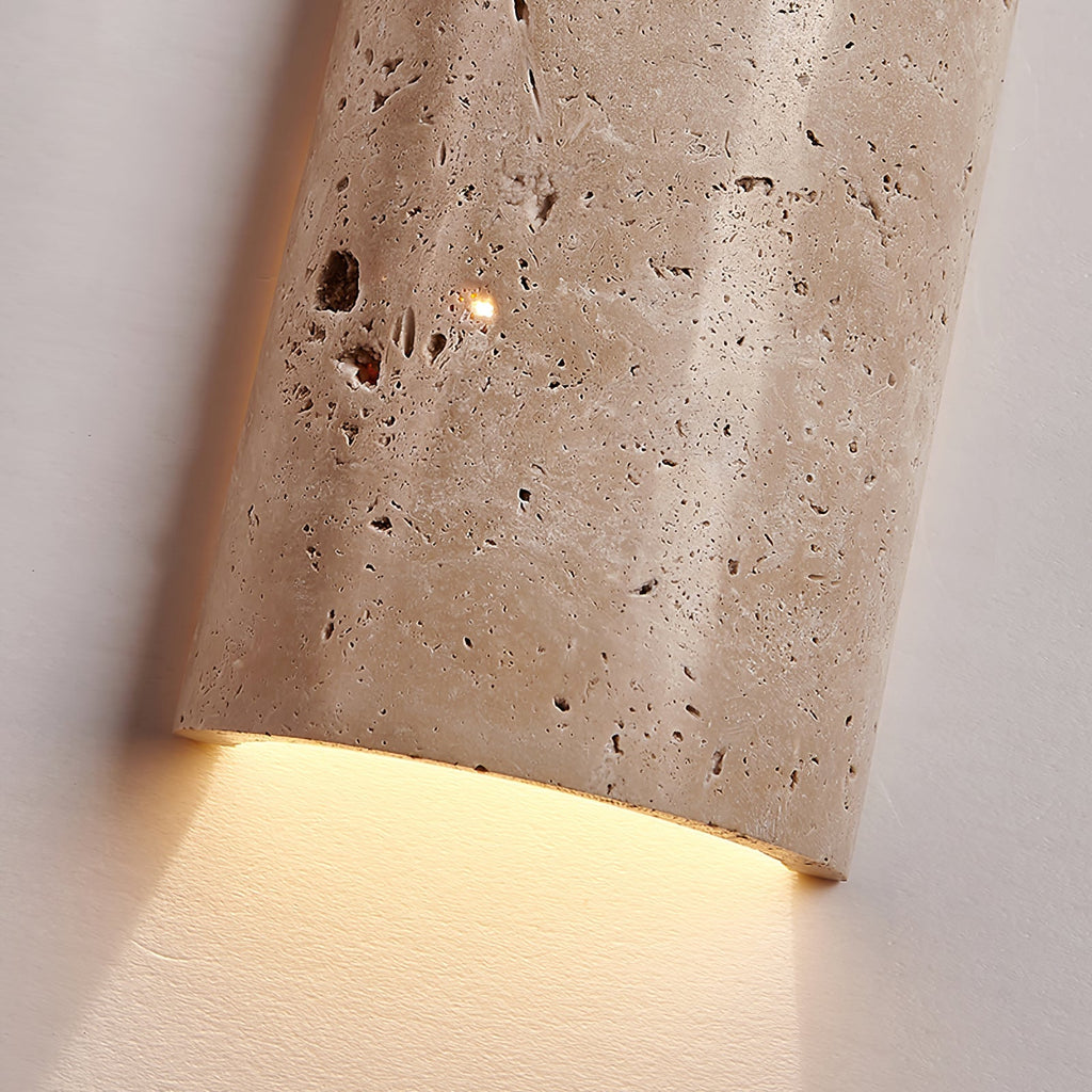 Lina Travertine Wall Light, Hardwired Wall Sconce, detail 15