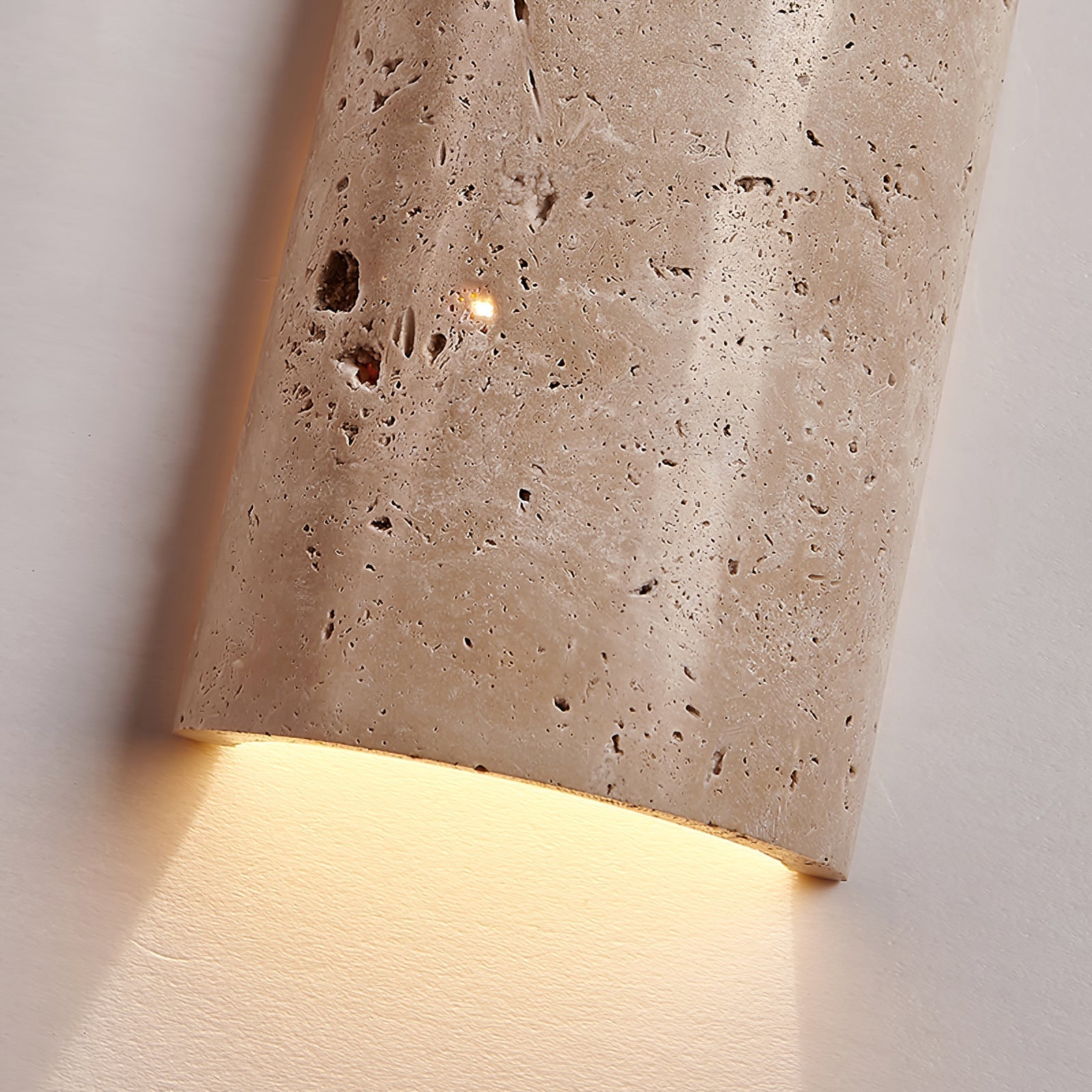 Lina Travertine Wall Light, Hardwired Wall Sconce, detail 15
