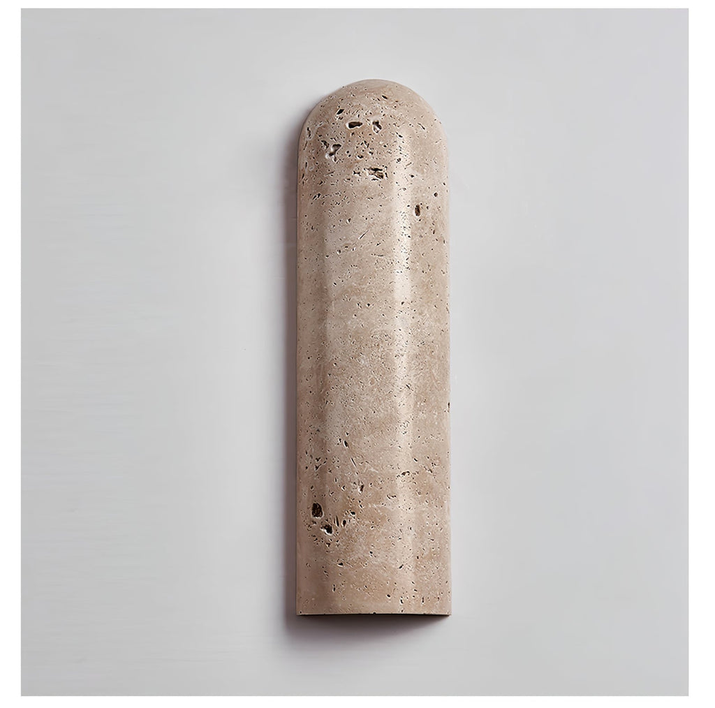 Lina Travertine Wall Light, Hardwired Wall Sconce, detail 12