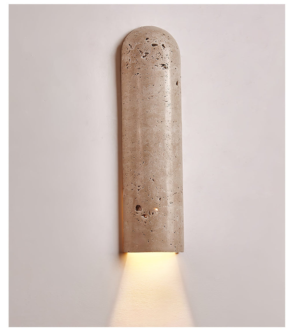 Lina Travertine Wall Light, Hardwired Wall Sconce, detail 13