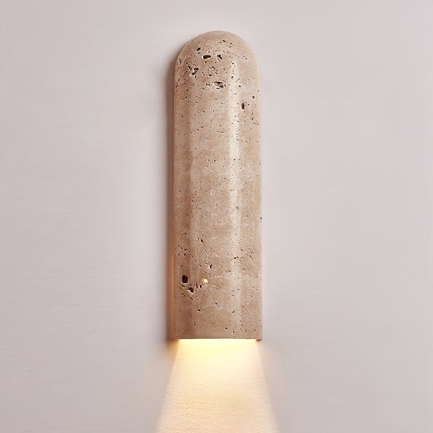 Lina Travertine Wall Light, Hardwired Wall Sconce, detail 10