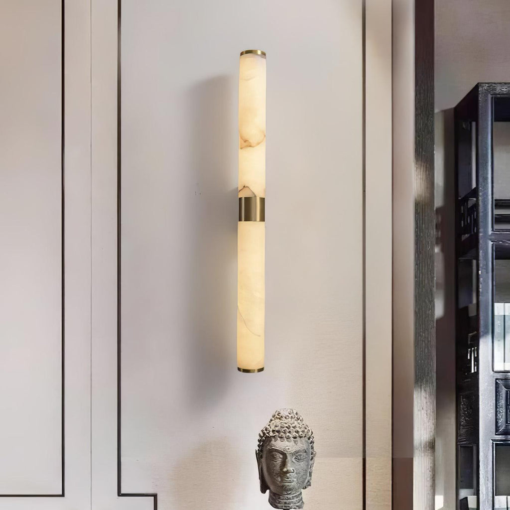 Line Alabaster Wall Light, Hardwired Wall Sconce, detail 4