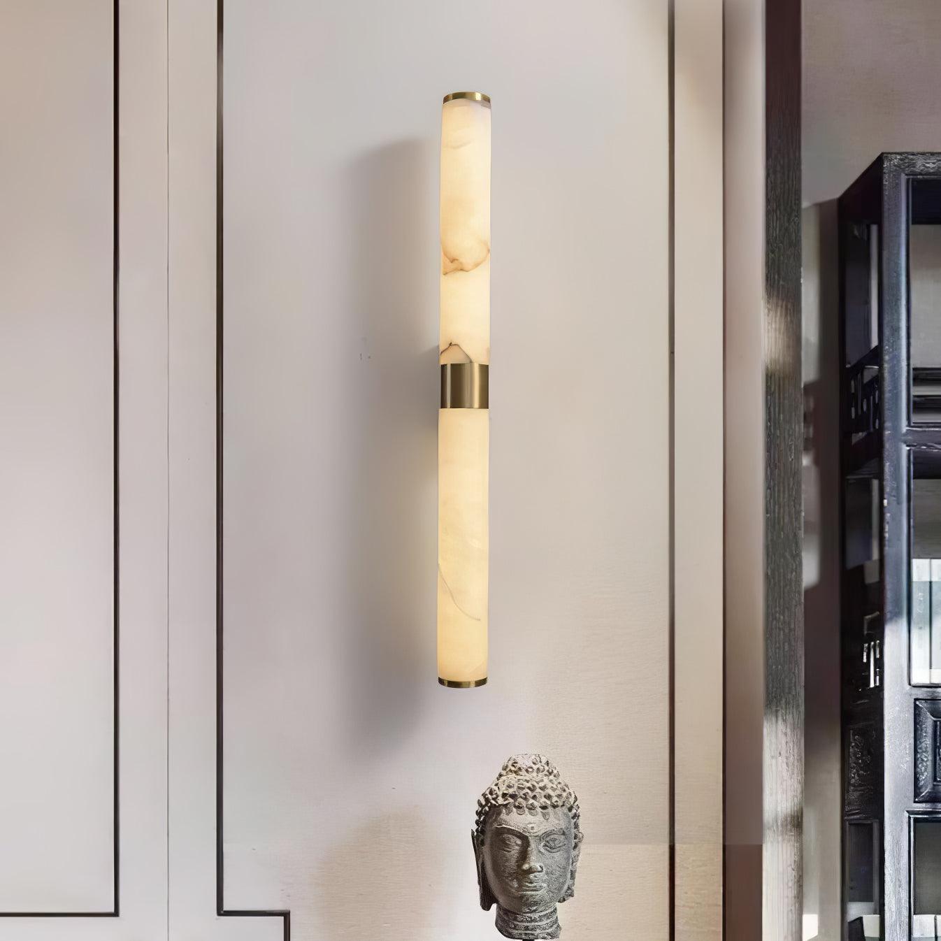 Line Alabaster Wall Light, Hardwired Wall Sconce, detail 4