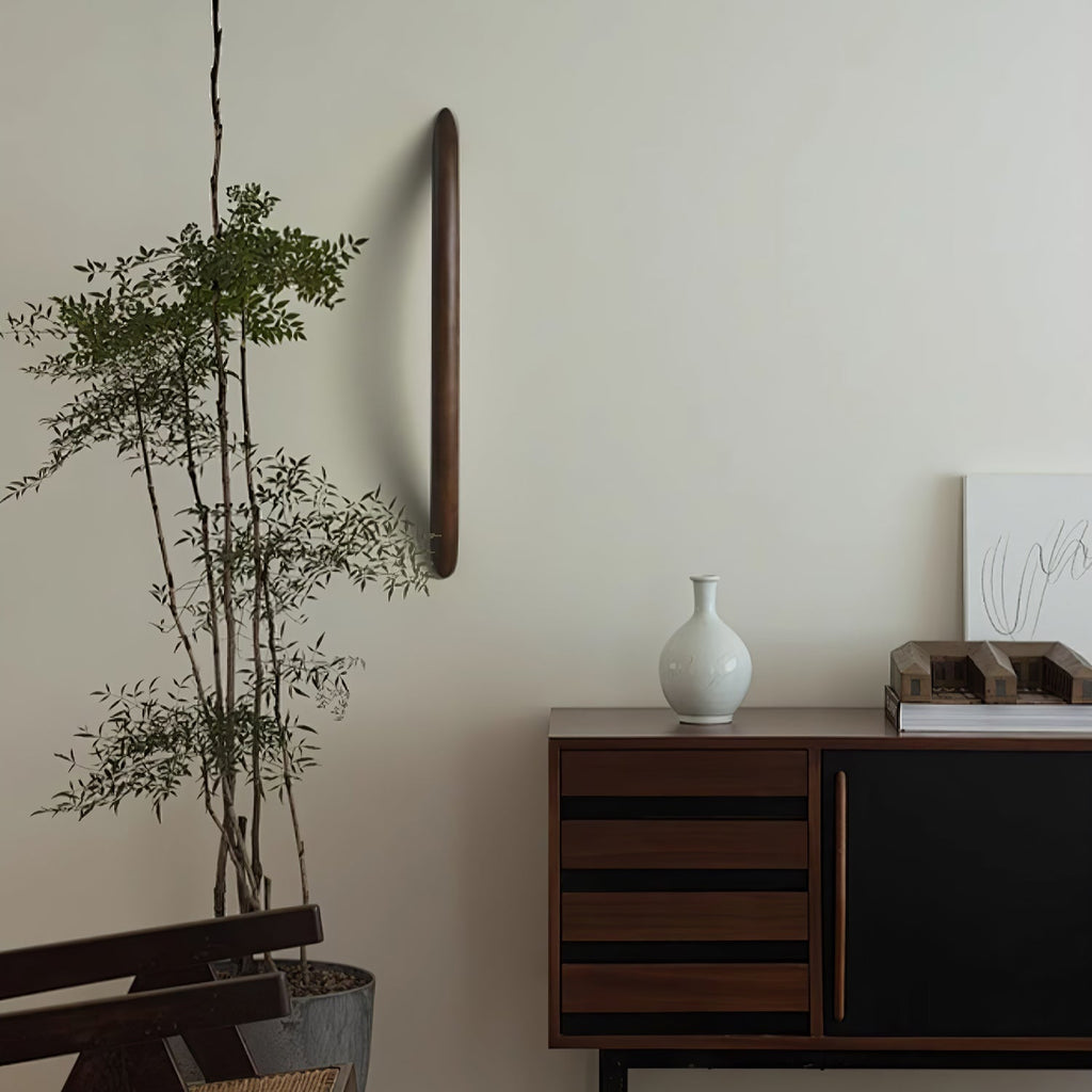 Linea Wood Wall Light, Hardwired Wall Sconce, detail 6