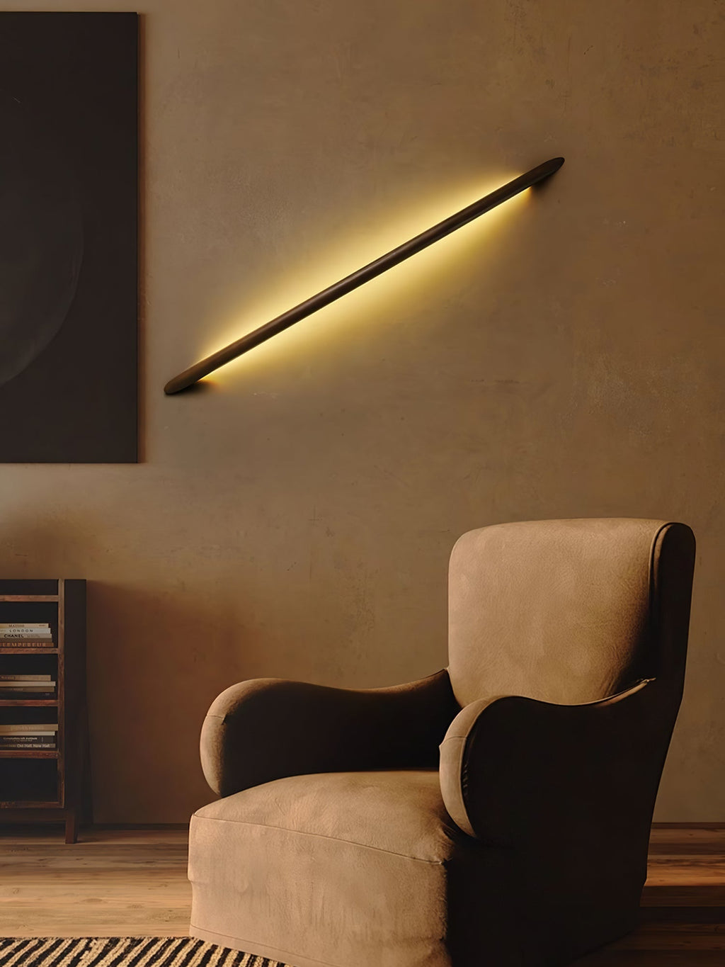Linea Wood Wall Light, Hardwired Wall Sconce, detail 7