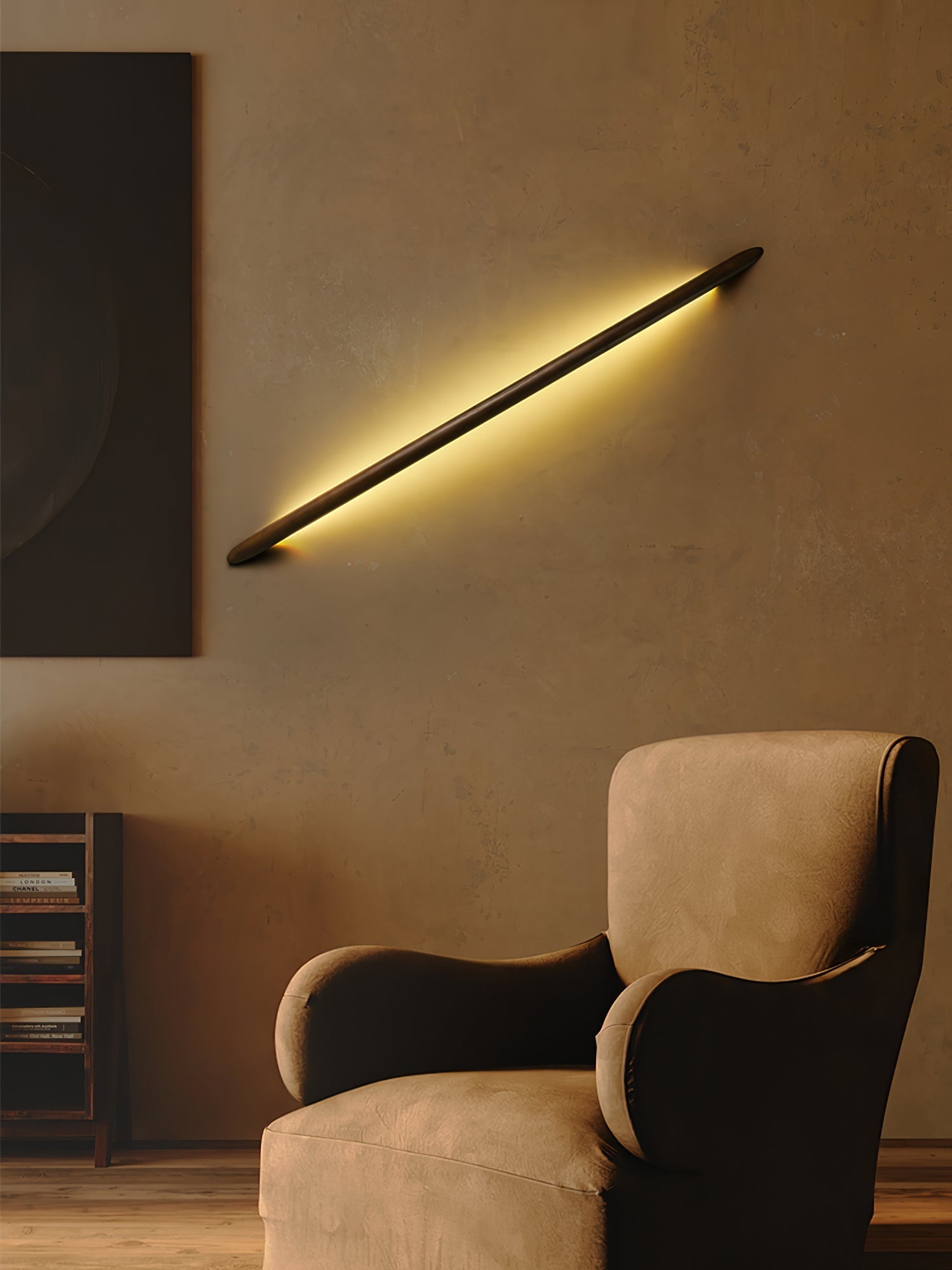 Linea Wood Wall Light, Hardwired Wall Sconce, detail 12
