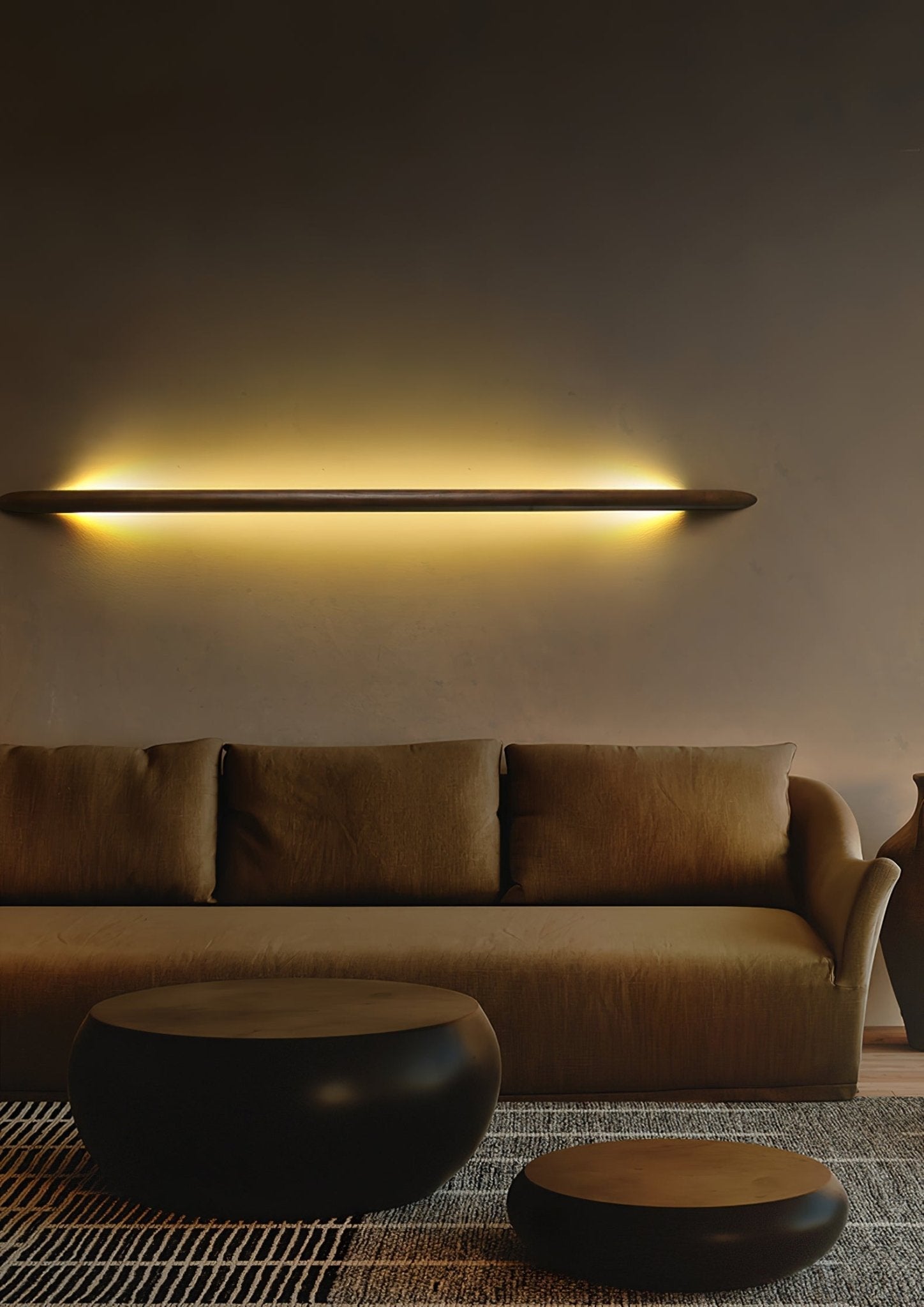 Linea Wood Wall Light, Hardwired Wall Sconce, detail 4