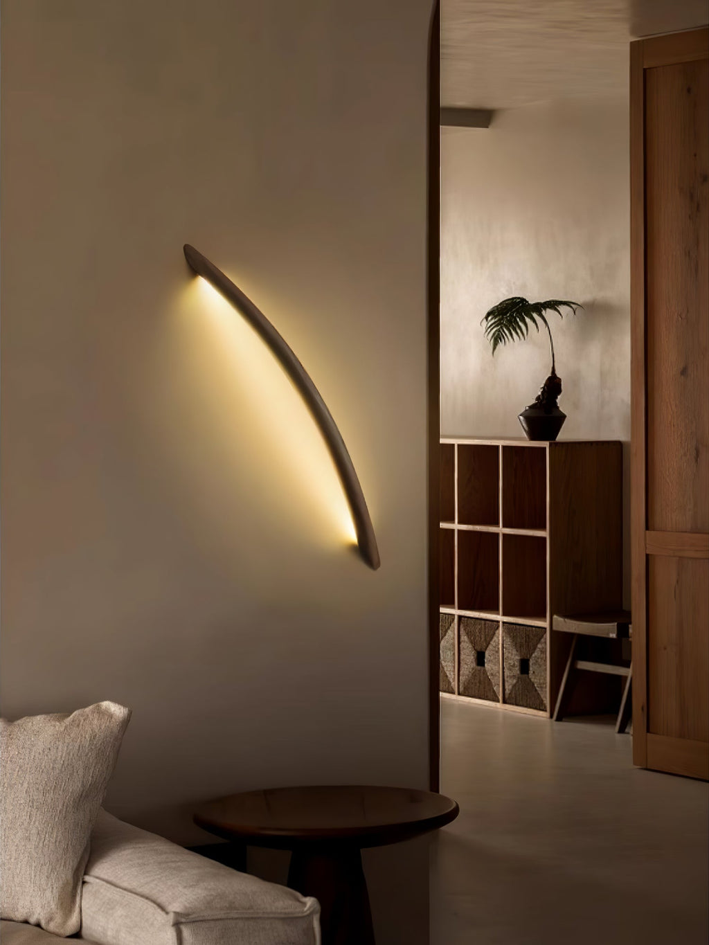 Linea Wood Wall Light, Hardwired Wall Sconce, detail 10