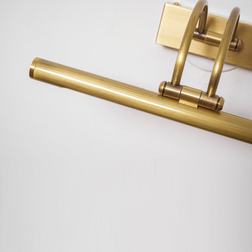Linear Vanity Wall Fixture - L 17.7″ x H 7.1″ Brass, Bathroom Vanity Light, detail 16
