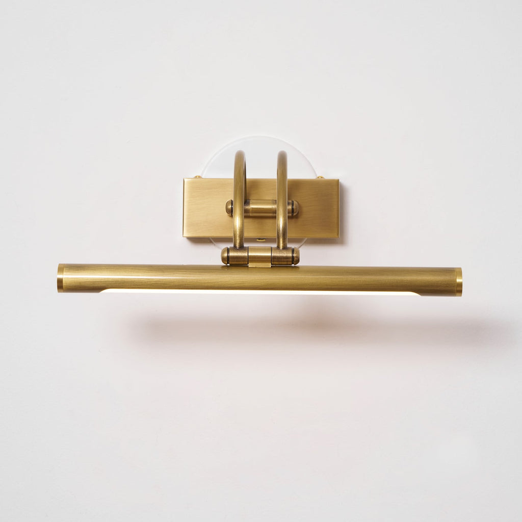 Linear Vanity Wall Fixture - L 17.7″ x H 7.1″ Brass, Bathroom Vanity Light, detail 12