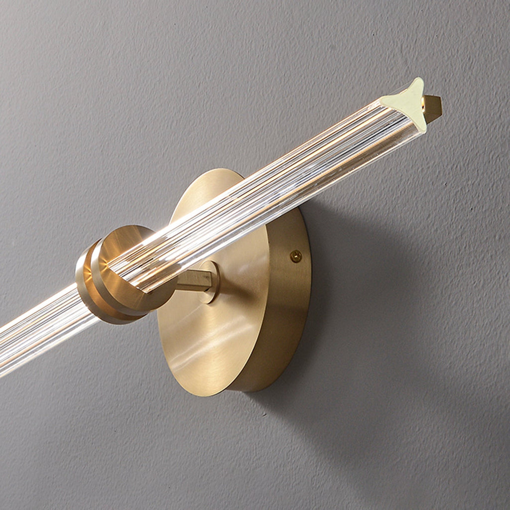 Linear Filament Wall Light, Hardwired Wall Sconce, detail 9