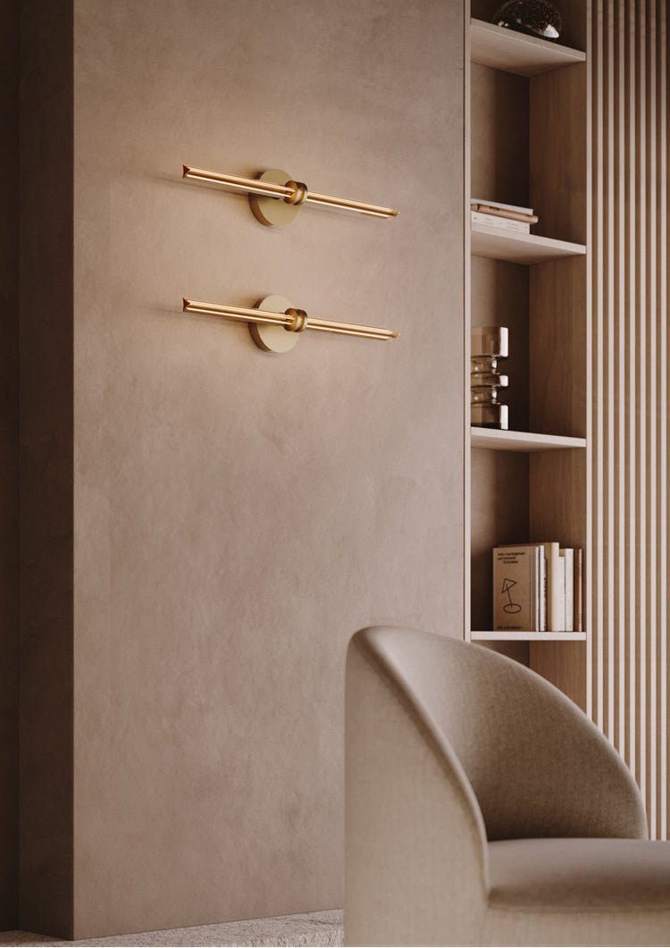 Linear Filament Wall Light, Hardwired Wall Sconce, detail 8