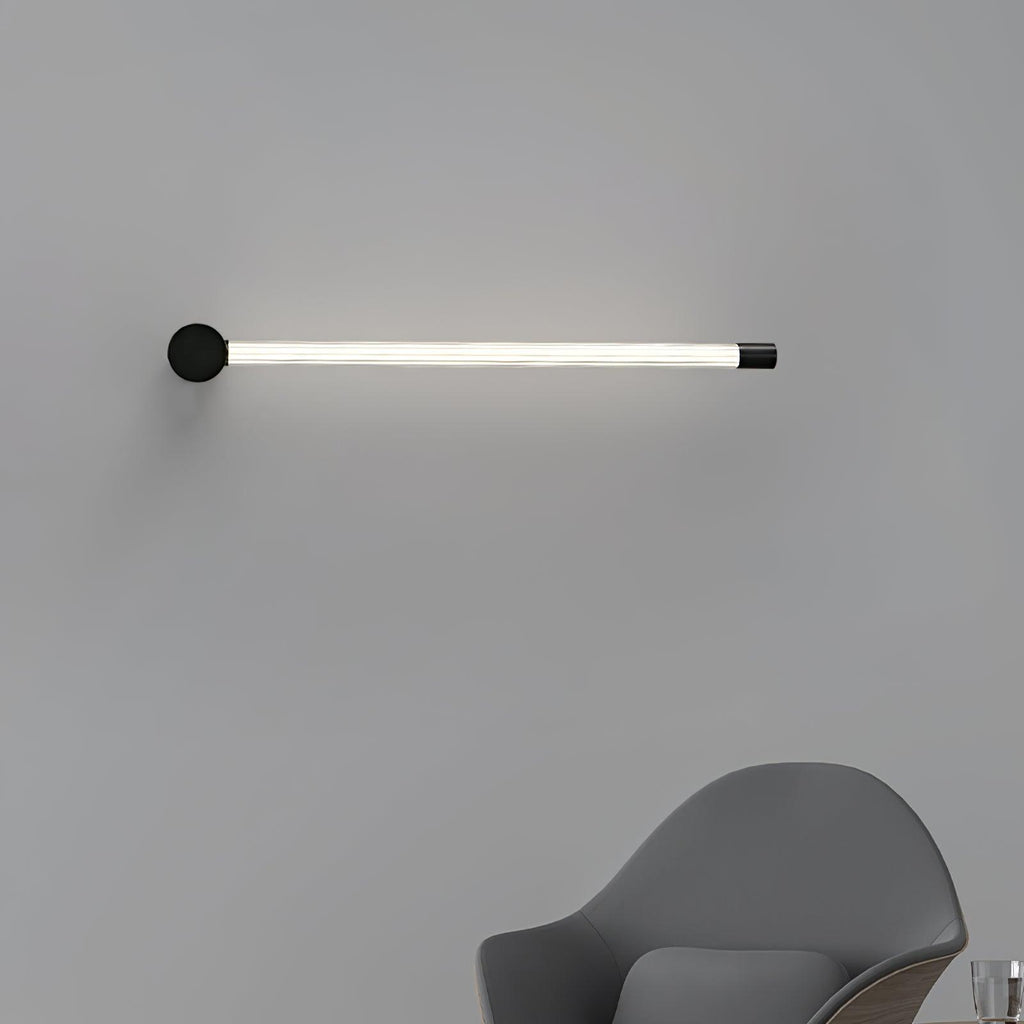 Linear LED Rechargeable Wall Light - ∅ 2.7″ x H 25.6″ Metal, Bedroom Wall Sconce, detail 4