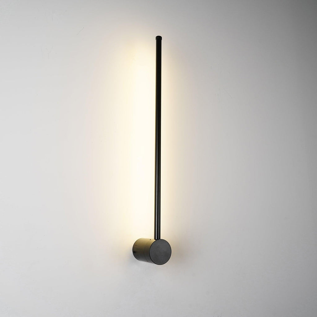 Linear LED Wall Light - Dia 10cm x H 60cm Metal, Hardwired Wall Sconce, detail 13