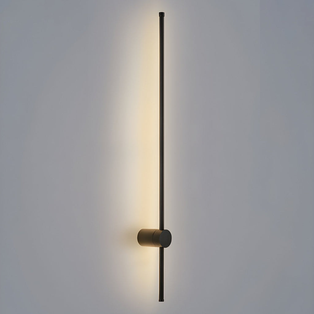 Linear LED Wall Light - Dia 10cm x H 60cm Metal, Hardwired Wall Sconce, detail 21