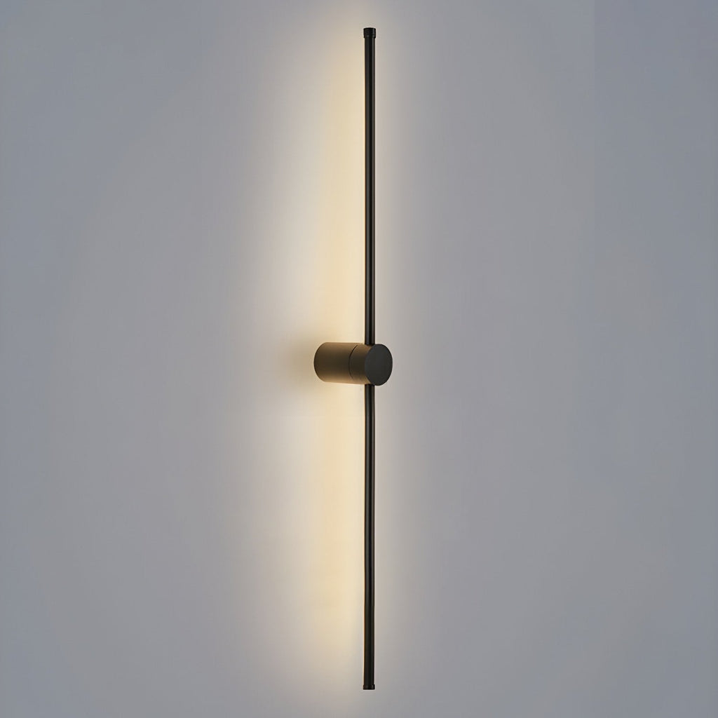 Linear LED Wall Light - Dia 10cm x H 60cm Metal, Hardwired Wall Sconce, detail 20