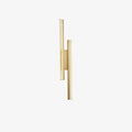 Linear LED Wall Light - W 11cm x H 60cm Brass, Hardwired Wall Sconce