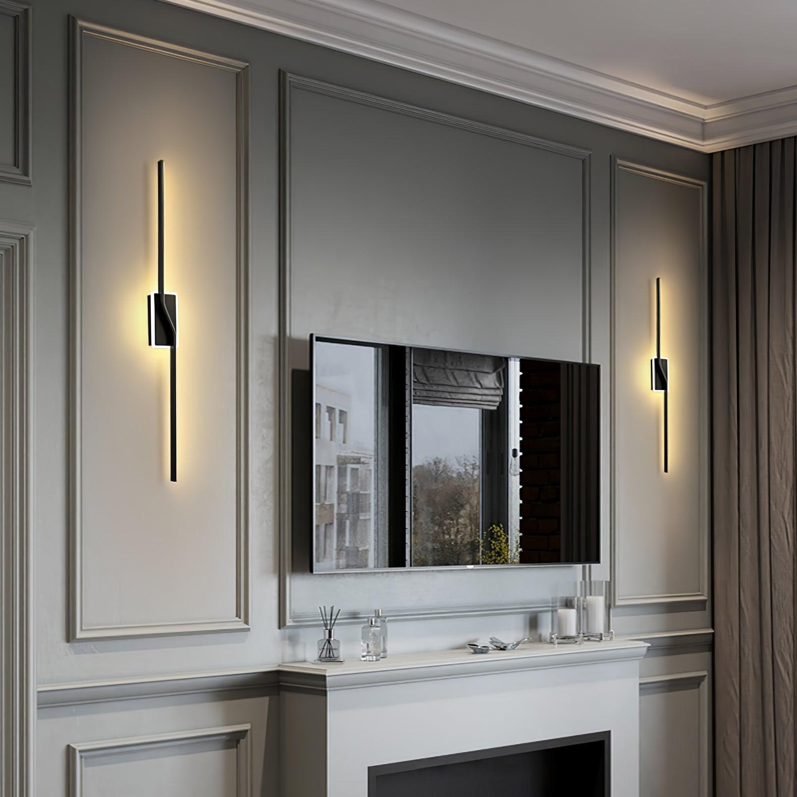Linear Strip Wall Light, Hardwired Wall Sconce, detail 8