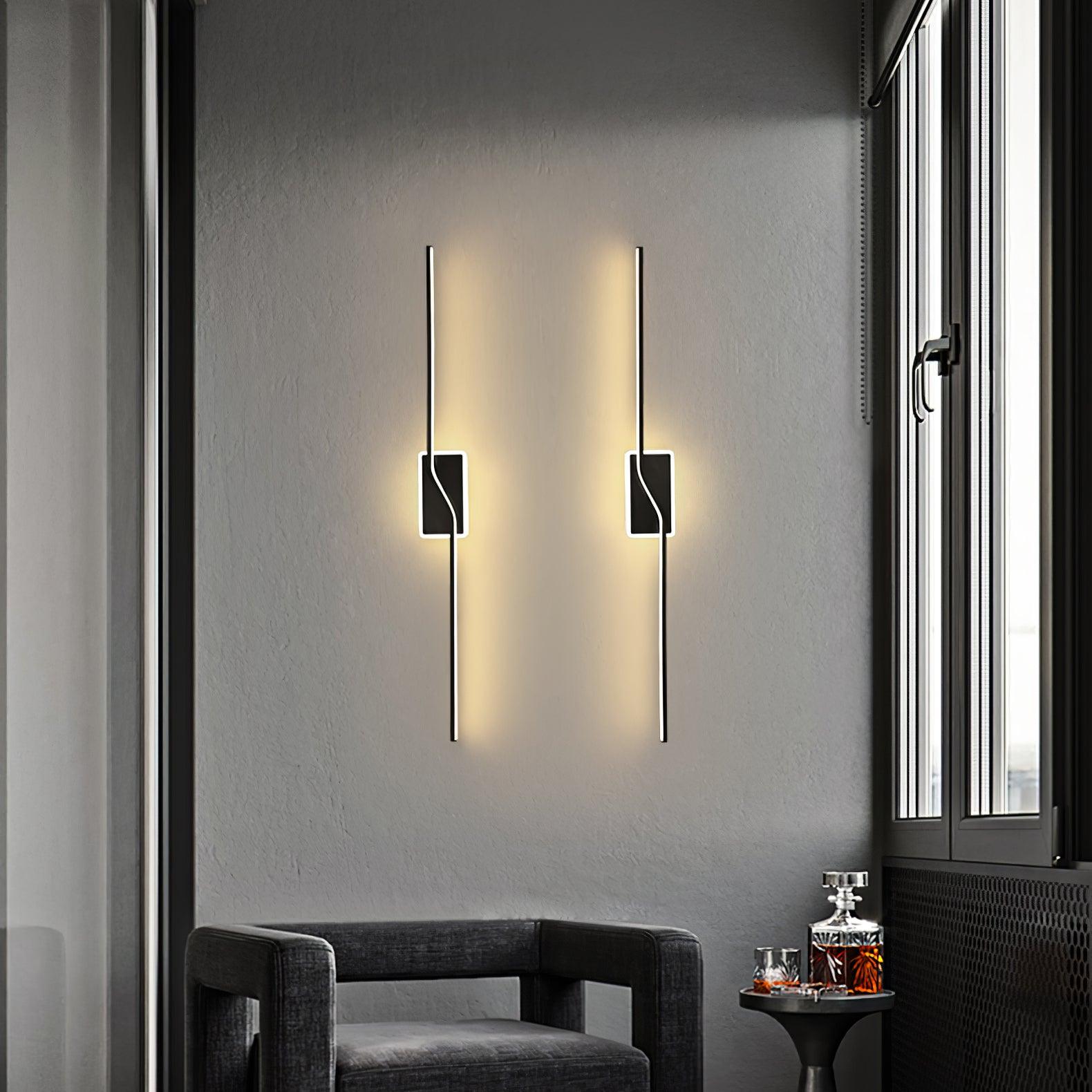 Linear Strip Wall Light, Hardwired Wall Sconce, detail 9