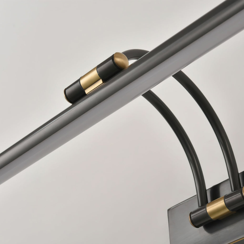 Linear Vanity Wall Fixture - L 17.7″ x H 7.1″ Brass, Bathroom Vanity Light, detail 17