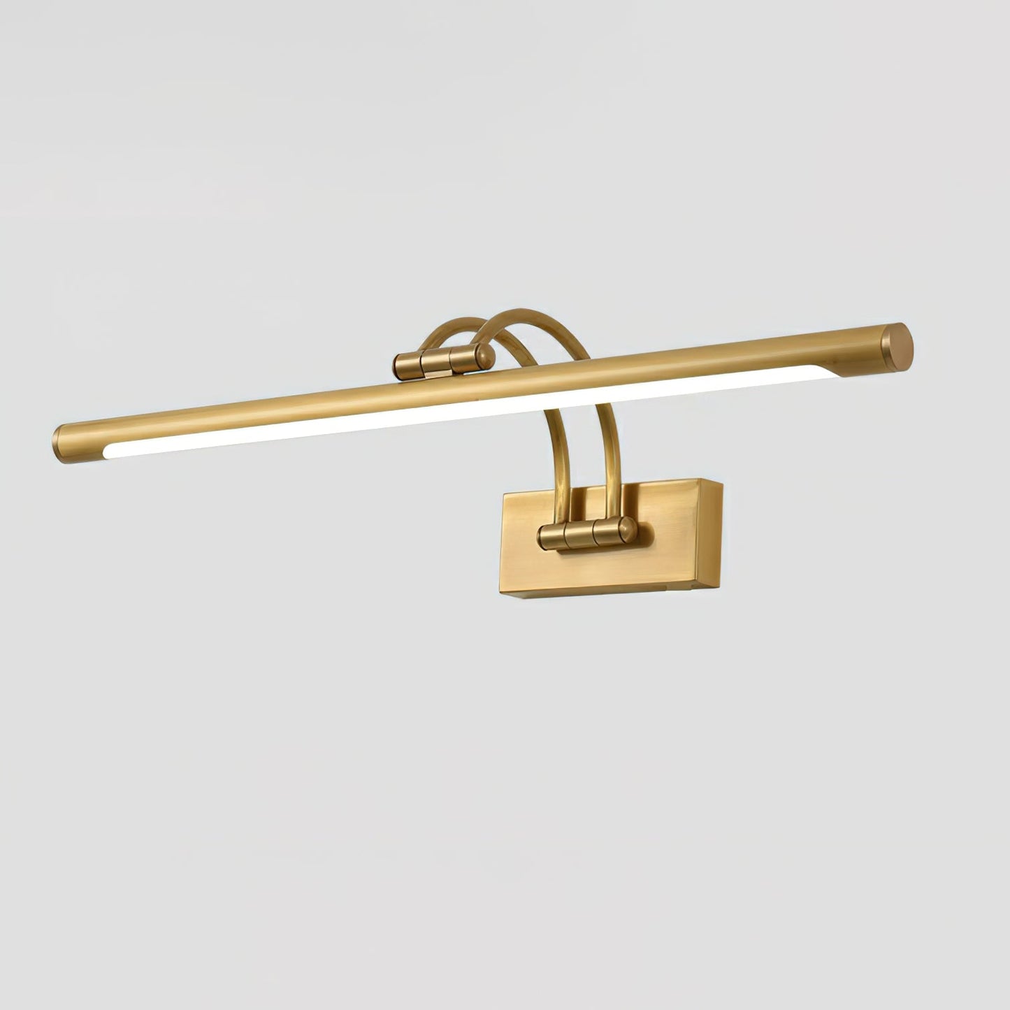 Linear Vanity Wall Fixture - Dia 35cm x H 18cm Brass, Bathroom Vanity Light