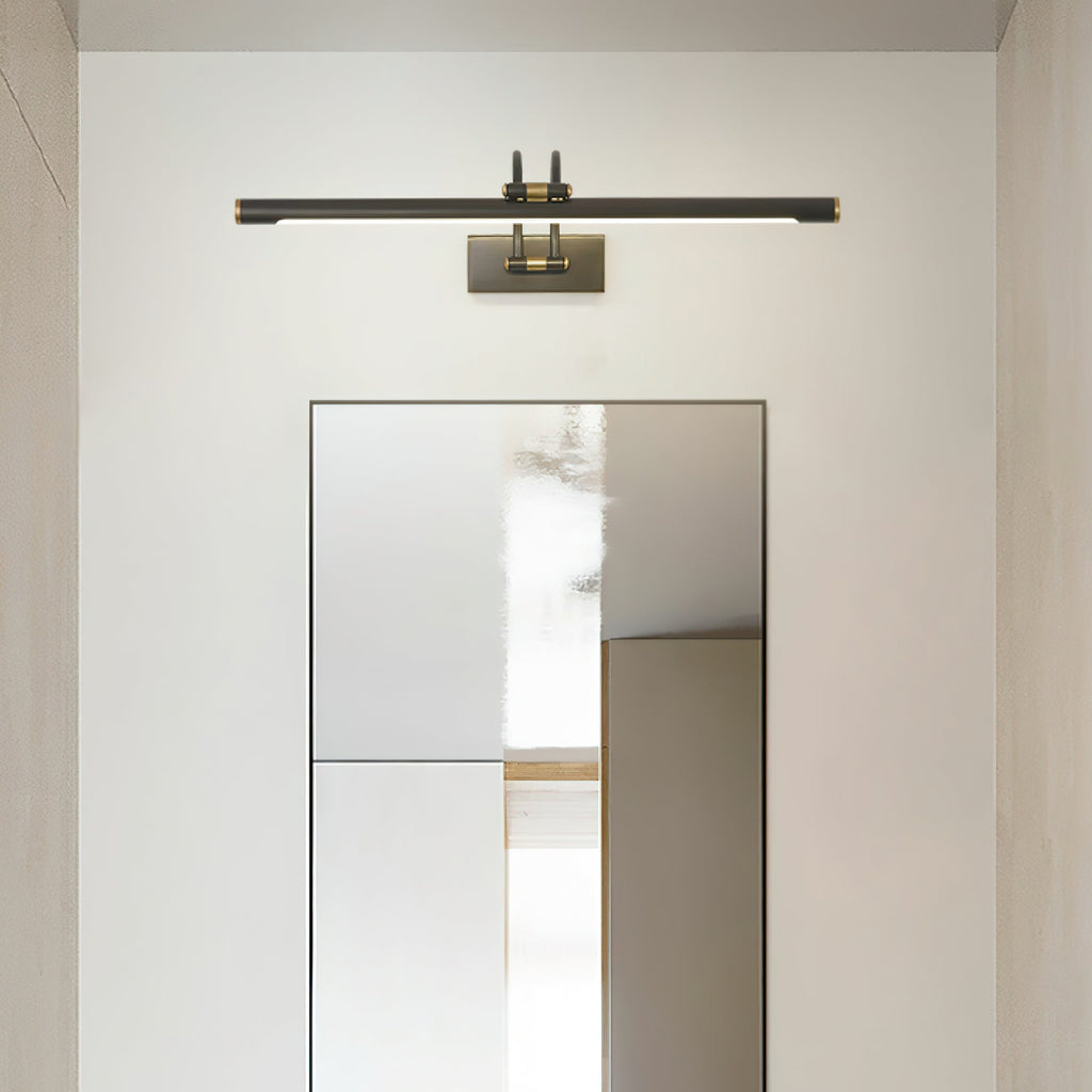 Linear Vanity Wall Fixture - L 17.7″ x H 7.1″ Brass, Bathroom Vanity Light, detail 3