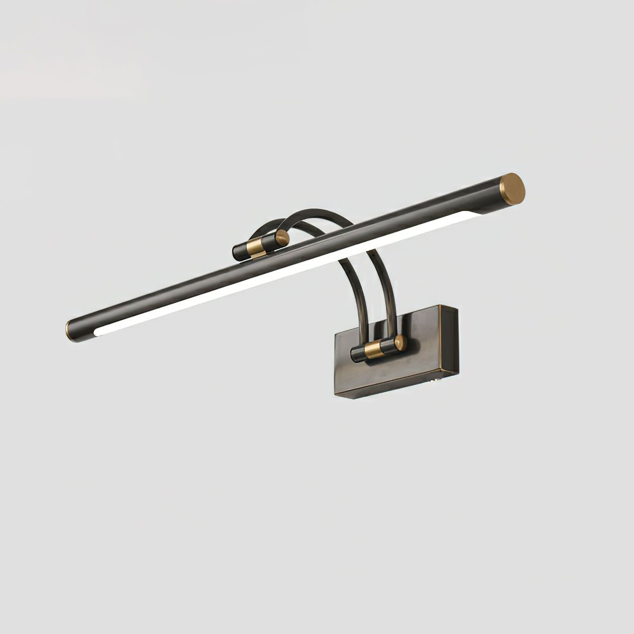 Linear Vanity Wall Fixture - L 17.7″ x H 7.1″ Brass, Bathroom Vanity Light, detail 14