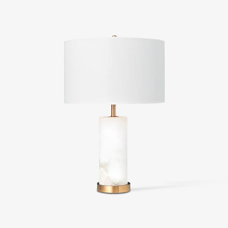 Lineham Table Light, Bedside Table Lamp, Alabaster, Φ 14 x H 24.8