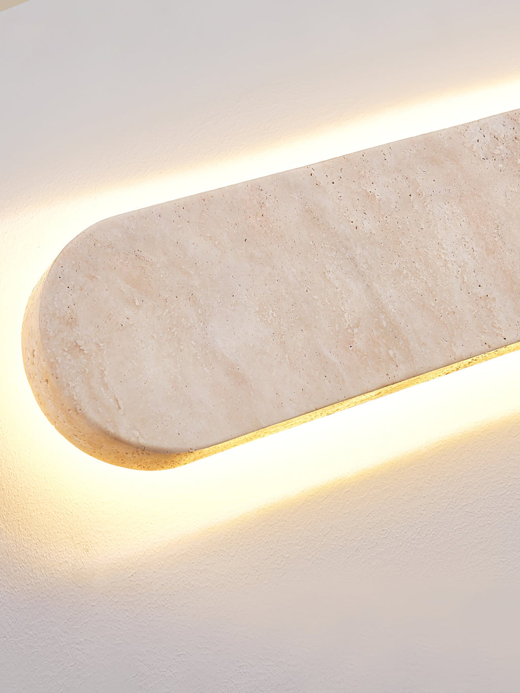 Lior Travertine Wall Light, Hardwired Wall Sconce, detail 17