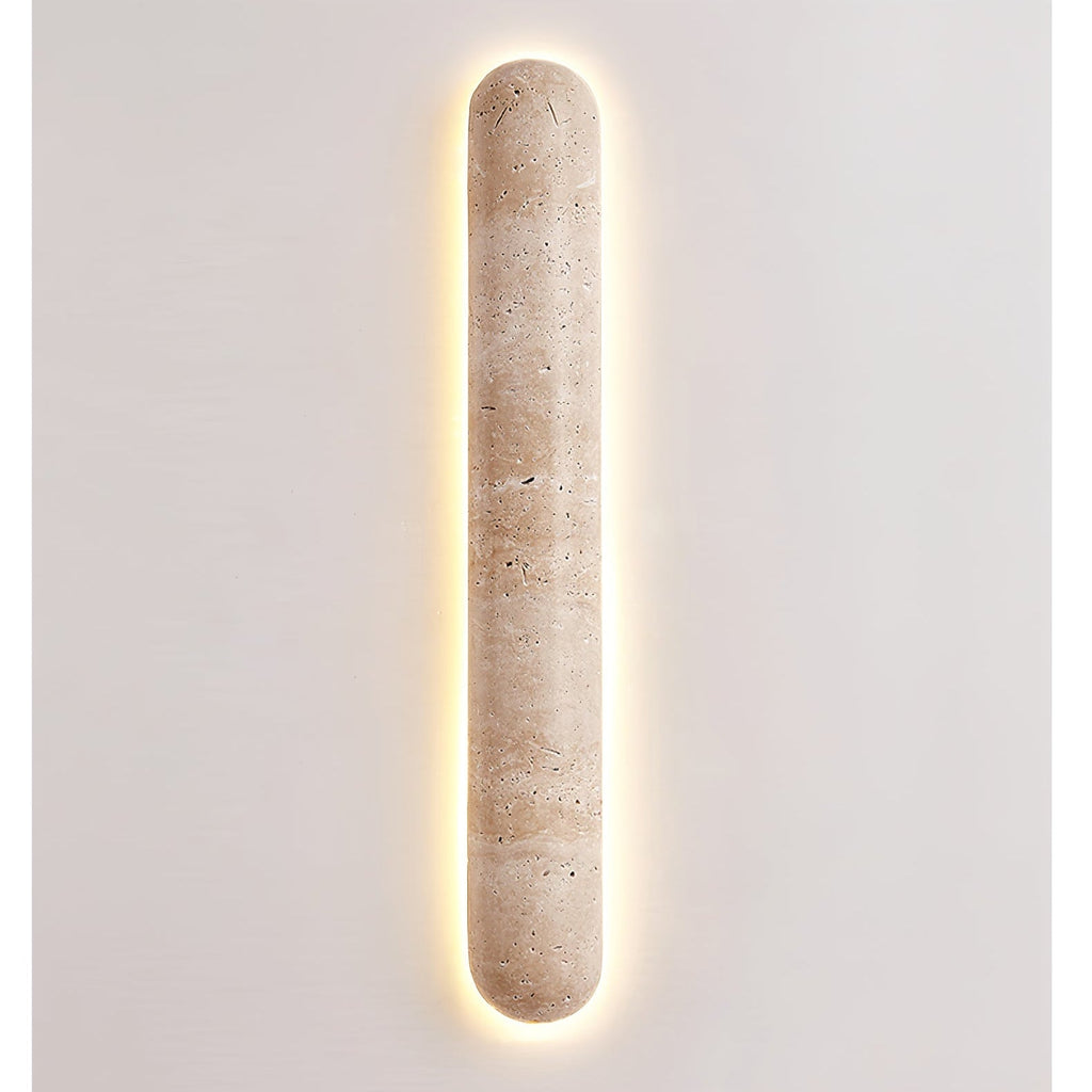 Liora Travertine Wall Light, Hardwired Wall Sconce, detail 11