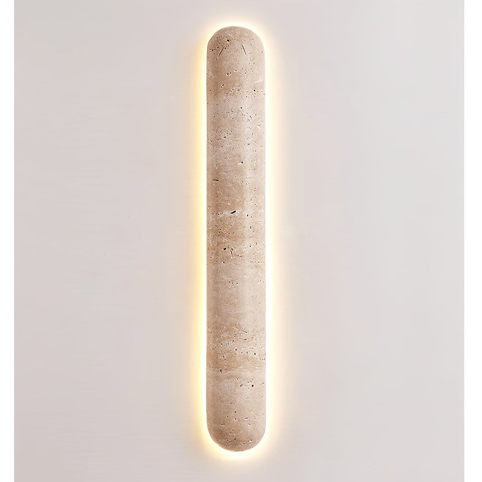 Liora Travertine Wall Light, Hardwired Wall Sconce, detail 11